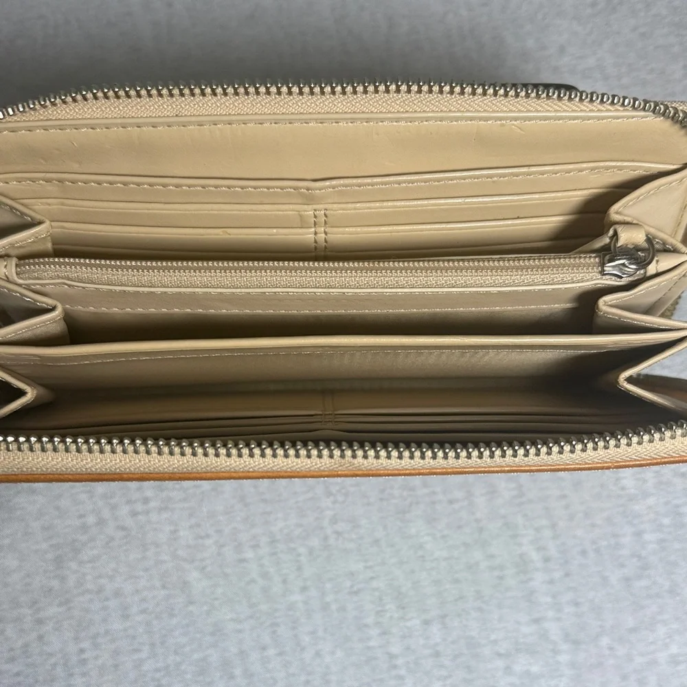 Coach Beige Wallet with Red and Purple Accents - Picture 3 of 7